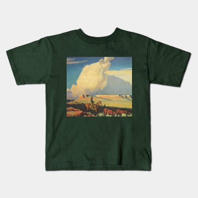 Open Range by Maynard Dixon Kids T-Shirt by MasterpieceCafe